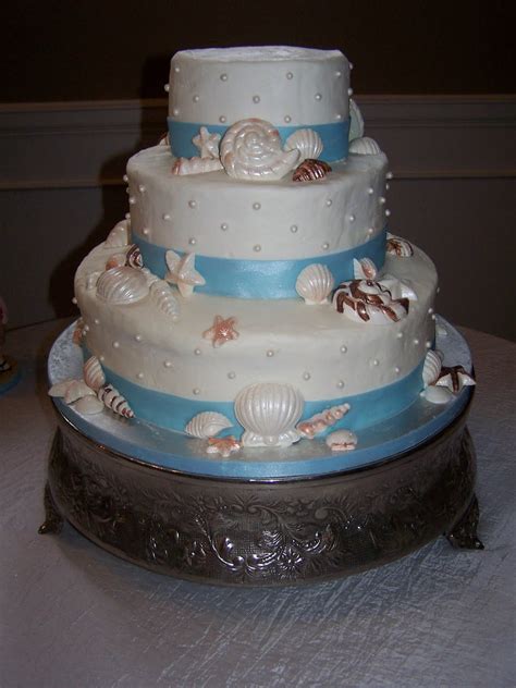 Creative Cakes N More Beach Theme Wedding Cake