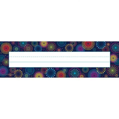 Teacher Created Resources Fireworks Name Plates Tcr5457 Teachersparadise