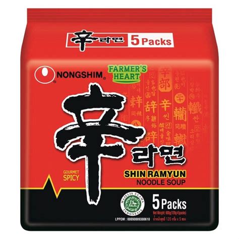 Nongshim Shin Ramyun Spicy Mushroom Ramen Packs X G Halal Exp