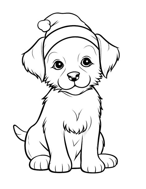Christmas Puppy Coloring Pages Free Printable Pupp Vrogue Co