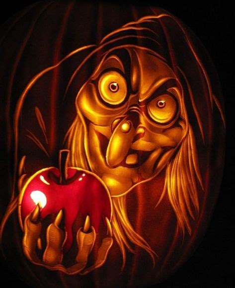 stunning disney villains pumpkin carvings in 2019 disney pumpkin snow white witch pumpkin