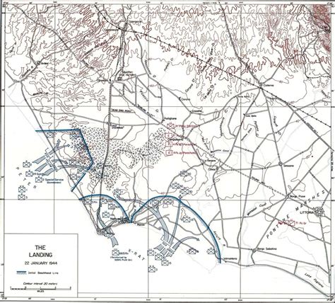 Map Anzio 22 Jan 1944