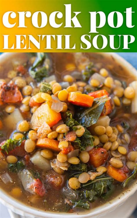 Crock Pot Vegetable Lentil Soup
