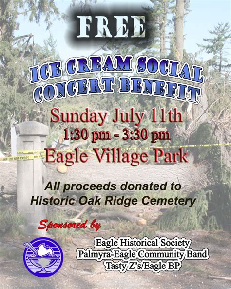 Ice Cream Social Concert Benefit Uncategorized Eagle Historical