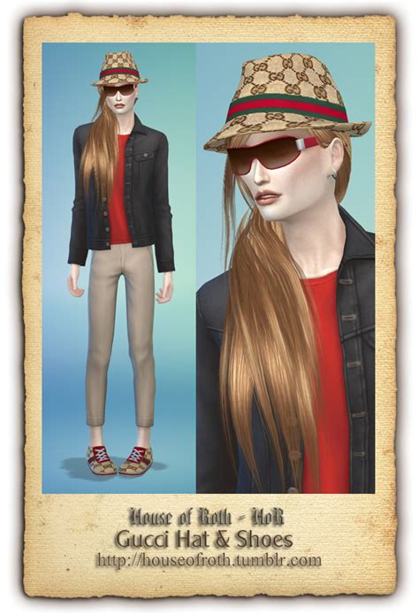 Gucci Hat And Shoes For Males Sims 4 Updates ♦ Sims 4