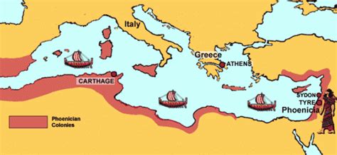 Ancient World History Phoenician Colonies