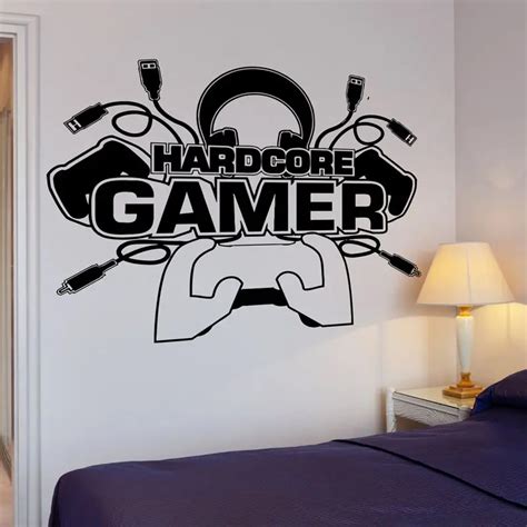 video game sticker play decal gaming posters gamer vinyl wall decals parede decor mural 19 color