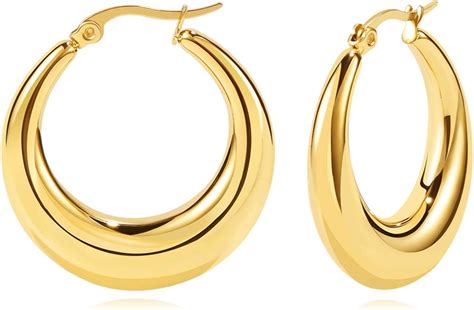 Update 83 Images Of Gold Hoop Earrings Esthdonghoadian