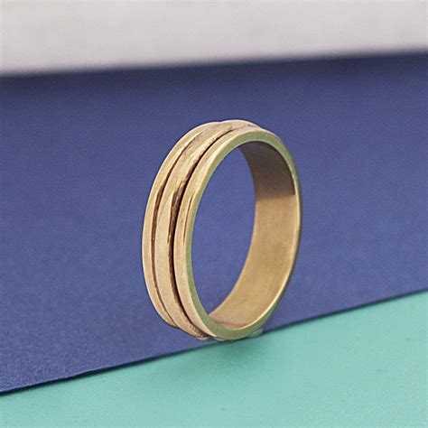 Silver And Gold Spinning Ring Otis Jaxon Jewellery