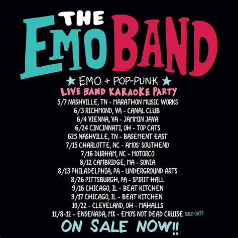 The Emo Band Tickets 2022 Concert Tour Dates And Details Bandsintown