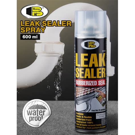 Bosny Leak Sealer Rubberized Seal Spray B125 600cc Leakage Stopper