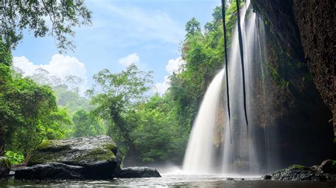 Pictures Thailand Heo Suwat Waterfall Khao Yai National 3840x2160