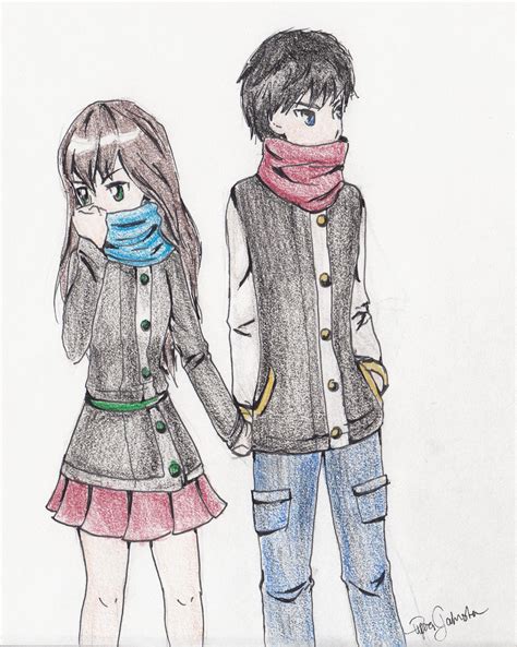 Anime Couple By Alkalightning On Deviantart