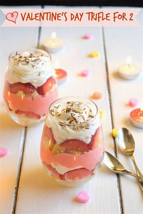 Valentine S Day Trifle For Two Guest Post By Culinary Ginger