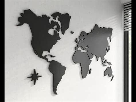Mapa físico del mundo para imprimir. Mapa Mundo Madeira Parede - Mapa Mundi Oficina Ana Paula ...