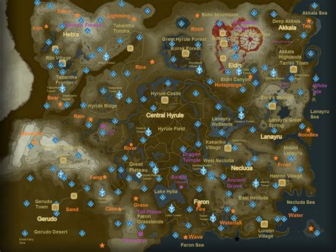This Will Help A Lot With Finding Shrines Zelda Map Zelda Breath Of