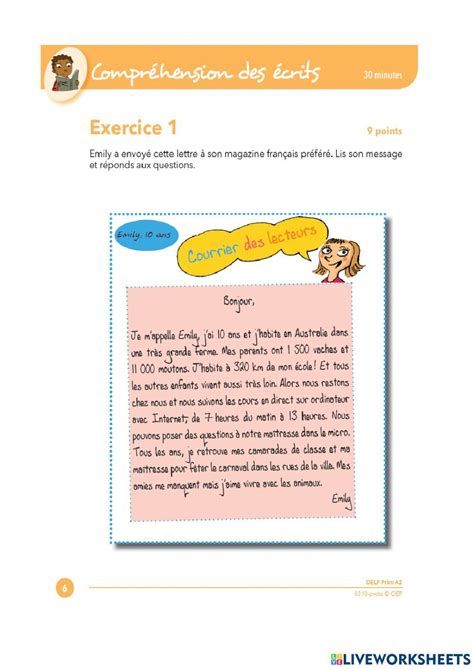 French Worksheets French School School Subjects Messages Online