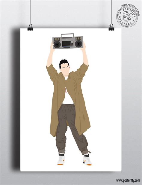 Lloyd Dobbler Say Anything Minimalist 80s Icons Character Poster