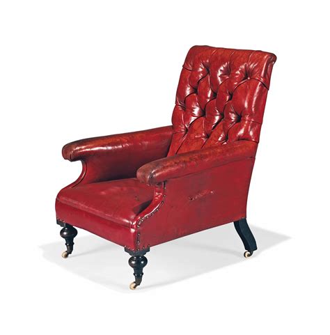 Our 9 favorite leather armchairs come with a modern twist. A VICTORIAN MAHOGANY AND BUTTONED LEATHER ARMCHAIR