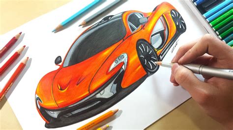 Mclaren 720s Pencil Mclaren P1 Drawing