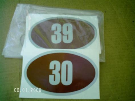 Buy Golf Cart Number Decals In Andover Ohio Us For Us 300