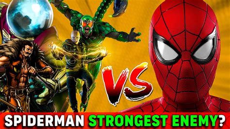 Who Is Spidermans Most Powerful Villain｜villains Ranked Youtube