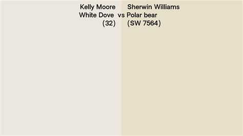 Kelly Moore White Dove 32 Vs Sherwin Williams Polar Bear Sw 7564
