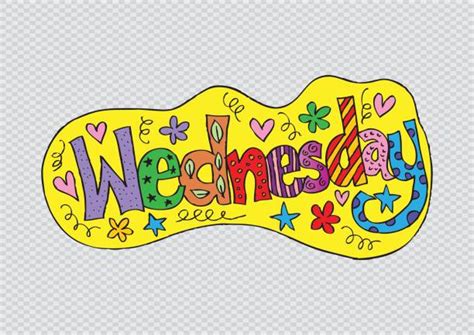 Drawing Of The Happy Wednesday Illustrations Royalty Free Vector