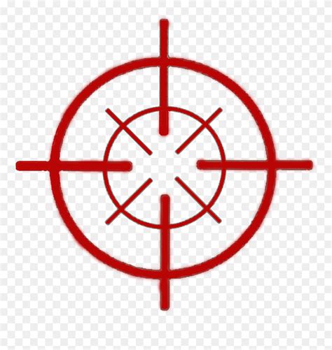 Red Crosshair Png Crosshair Png Clipart 5549533 Pinclipart