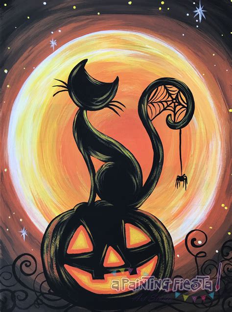 Famous Easy Halloween Canvas Art Ideas