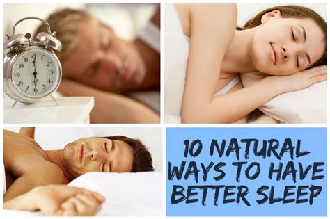 14 10 Natural Ways To Have Better Sleep Better Sleep How To Stop