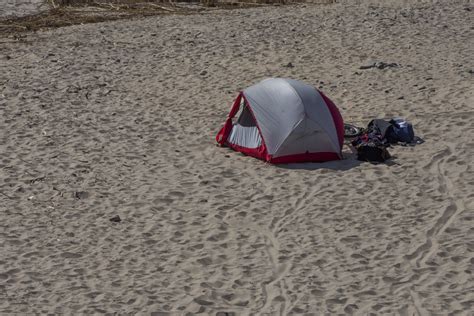 Camping On The Beach Free Stock Photo Public Domain Pictures