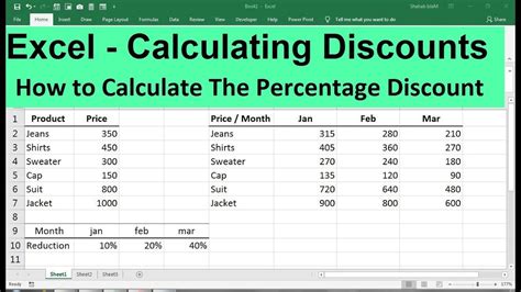 Excel Calculating Discounts How To Calculate The Percentage