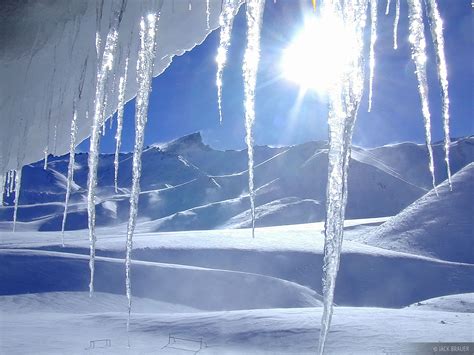 Icicle Window Las Leñas Argentina Mountain Photography By Jack Brauer