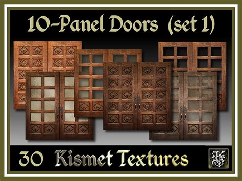 Second Life Marketplace Kismet 10 Panel Doors Textures Set 1 30