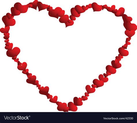 Heart Frame Royalty Free Vector Image Vectorstock