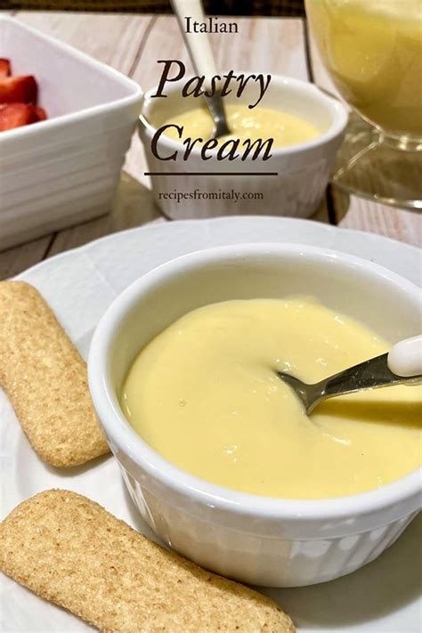 It is usually shaped like a champagne cork and filled or topped with whipped or pastry cream. Italian Pastry Cream Recipe | Crema Pasticcera - Recipes ...