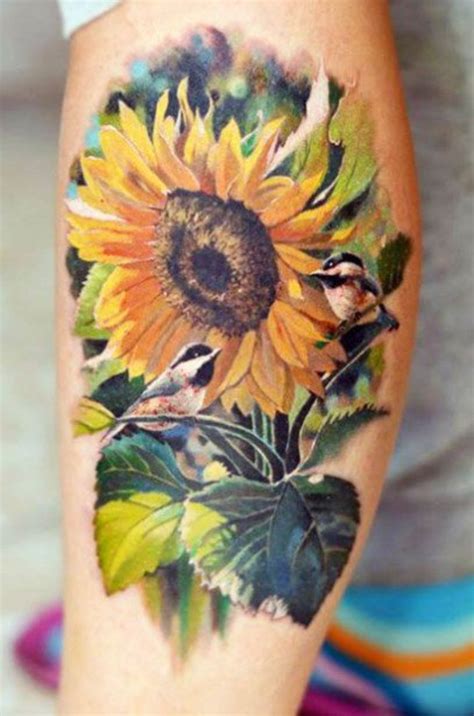 Sunflower Tattoos Inked Magazine Tattoo Ideas Artists And Models