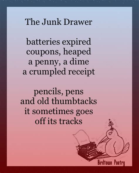 The Junk Drawer A Poem Rjunkdrawers