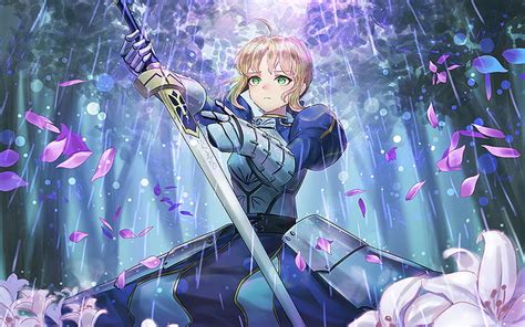 1080p Free Download Fate Stay Night Saber Portrait Japanese Sword