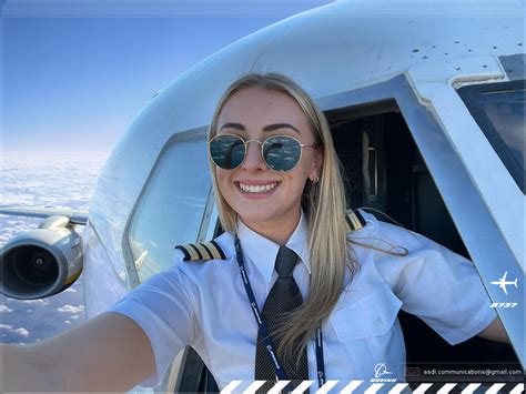 Artstation Pilot Olivia Flight Level Selfie Mid Air Selfie