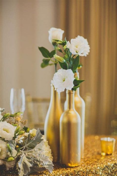 58 Simple But Beautiful Wedding Centerpiece Ideas Using Wine Bottles