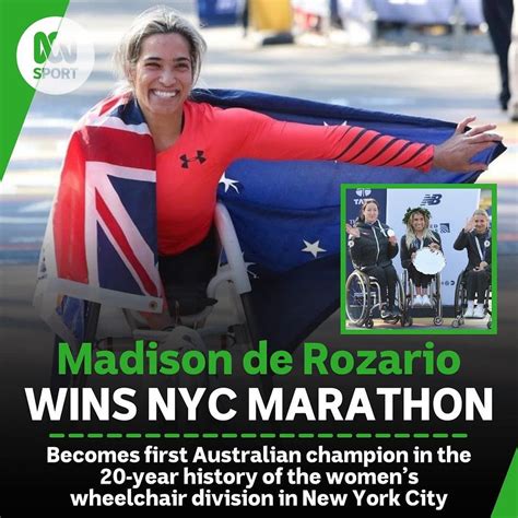Aussie Paralympian Madison De Rozario Has Won Her Maiden New York City Marathon