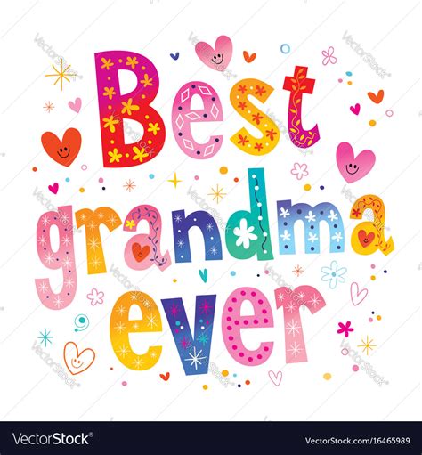 Best Grandma Ever Royalty Free Vector Image Vectorstock