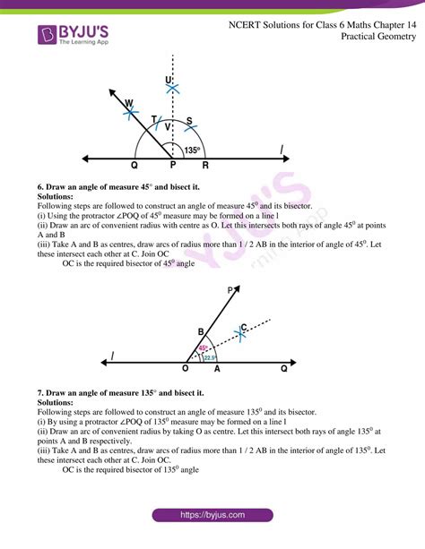 Ncert Solutions Class 6 Maths Chapter 14 Practical Geometry Free Download