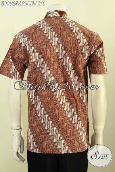 Hem Batik Kerja Pria Motif Kombinasi Kemeja Batik Modis Halus Desain Keren Proses Cap Tulis