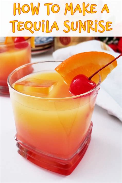 Explore the range of drink possibilities tequila offers. How to Make a Tequila Sunrise | Recipe | Easy drink recipes, Tequila sunrise recipe, Fruity drinks