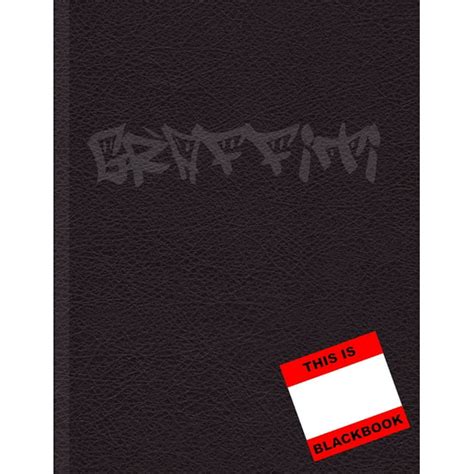 Blackbook Graffiti Sketchbook Blank Book With White Papers Sketch Book