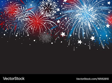 Fireworks Background Design Royalty Free Vector Image