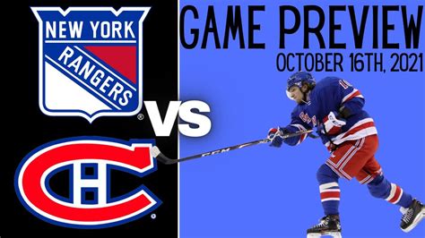 New York Rangers Vs Montreal Canadiens Game Preview Youtube